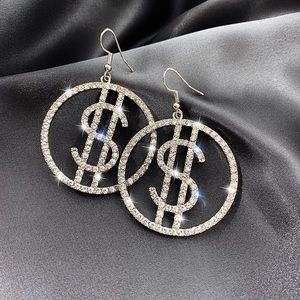 Crystal Money Hoops